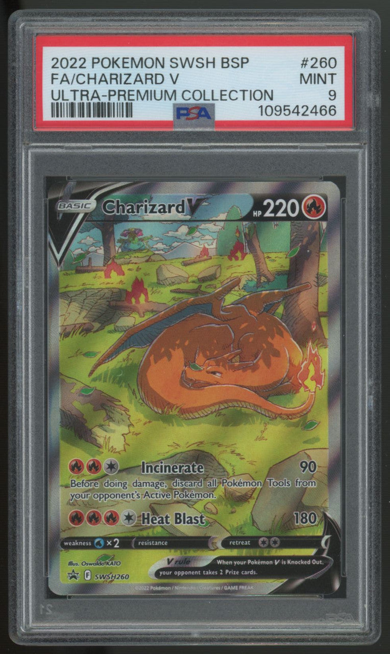 2022 Pokemon Charizard V Ultra Premium Collection #260 PSA 9 (B)