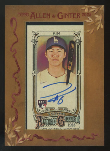 2025 Topps Allen & Ginter Hyeseong Kim RC Framed Mini Auto #MA-HK