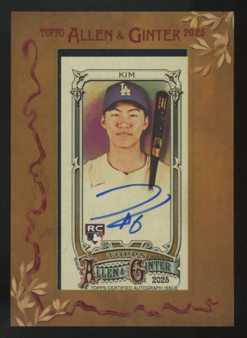 2025 Topps Allen & Ginter Hyeseong Kim RC Framed Mini Auto #MA-HK