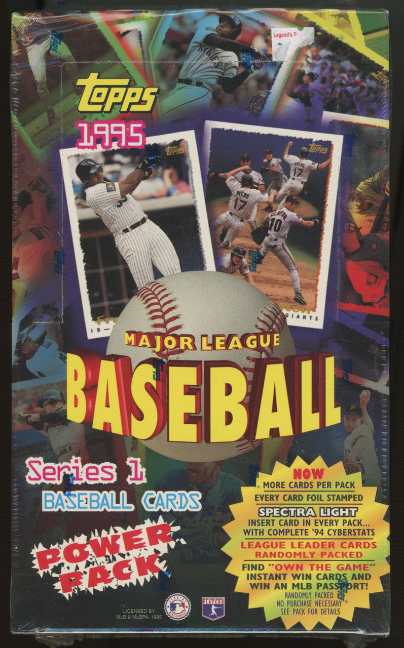 1995 Topps Baseball Series 1 36 Power Pack Box Factory Sealed