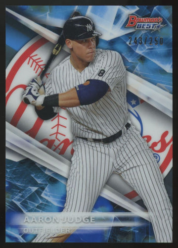 2016 Bowman's Best Aaron Judge Top Prospects Blue Refractor /250 #TP-28 "A"