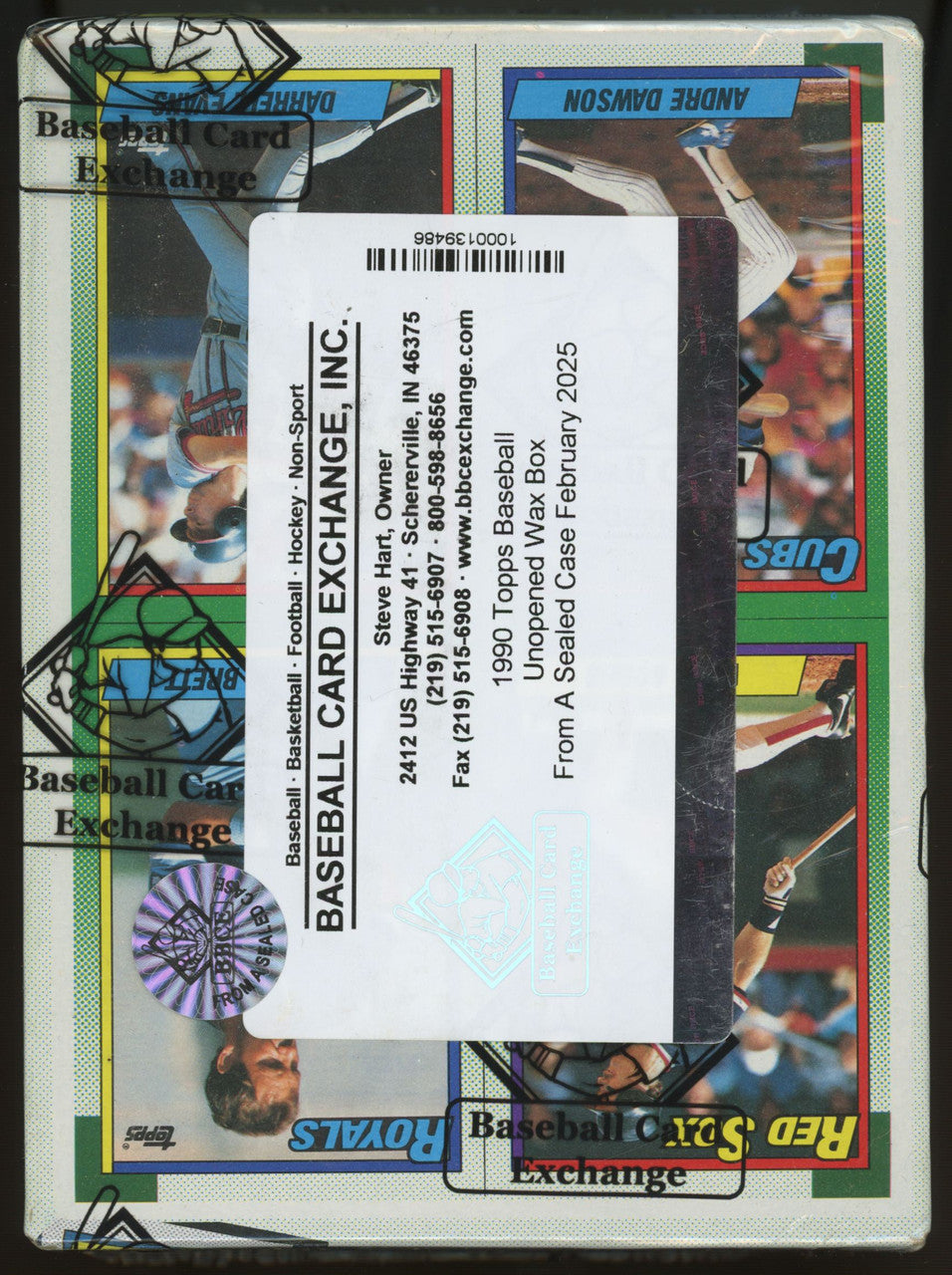 1990 Topps Baseball Wax Box FASC BBCE Wrapped Sealed