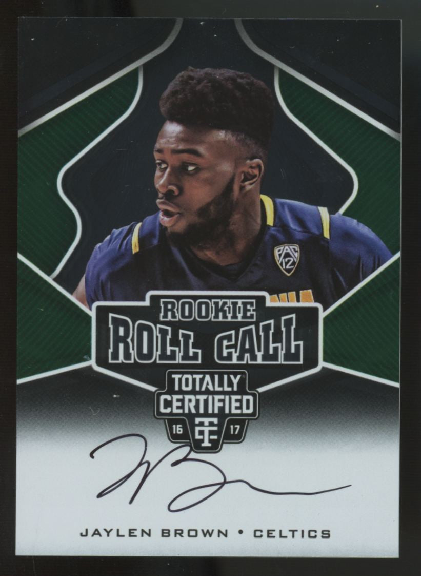2016-17 Panini Totally Certified Jaylen Brown RC Rookie Roll Call Auto #2