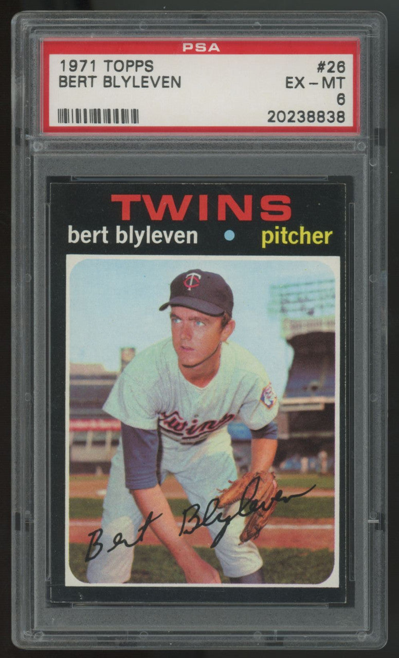1971 Topps Bert Blyleven RC #26 PSA 6