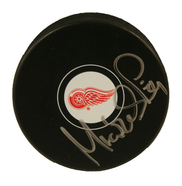 Petr Mrazek Detroit Red Wings NHL Autographed Puck