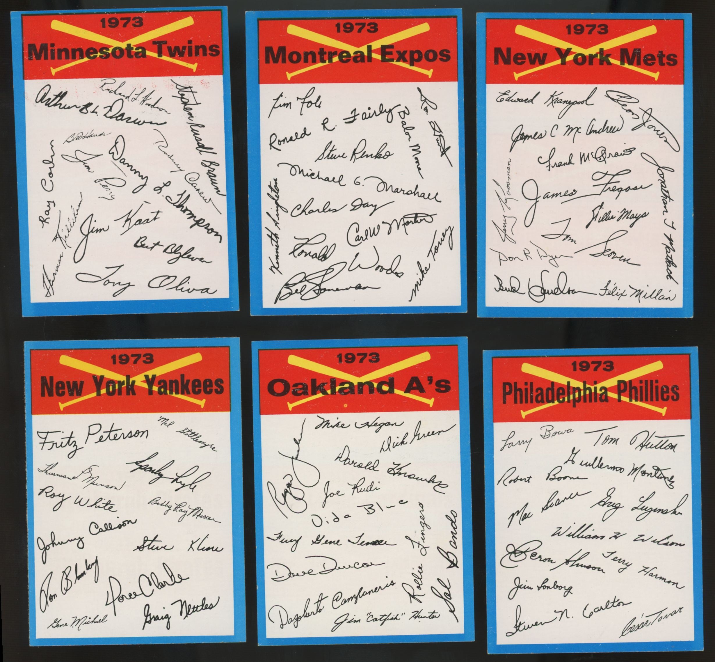 1973 Topps Baseball Team Checklist Set NM With / 1 Graded Card CSG 6