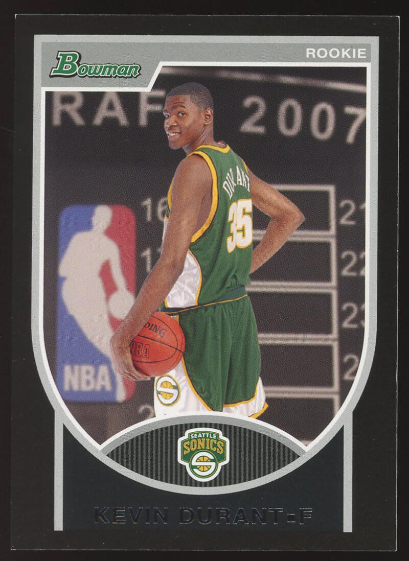 2007-08 Bowman #111 Kevin Durant RC Rookie #1847/2999 Supersonics OKC Nets
