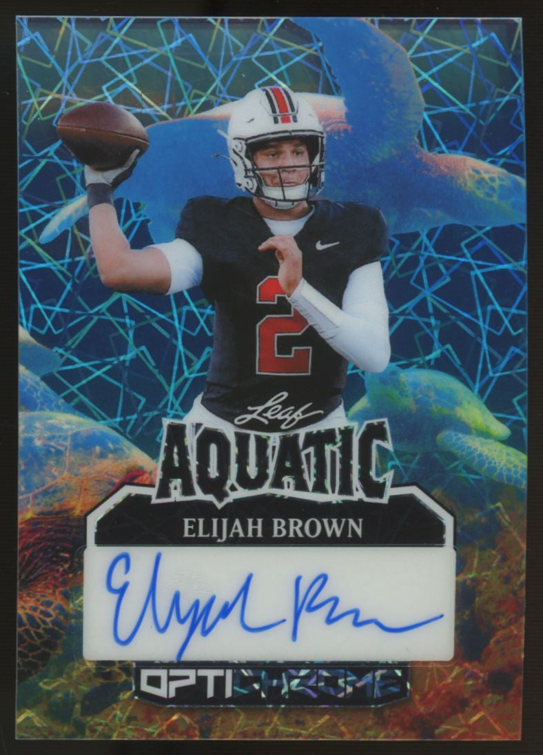 2025 Leaf Optichrome Elijah Brown Aquatic Auto 1/1 #A-EB1
