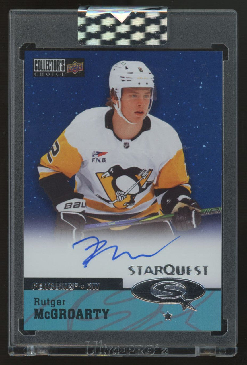 2024-25 Upper Deck Clear Cut Rutger McGroarty StarQuest Auto #CSA-RG