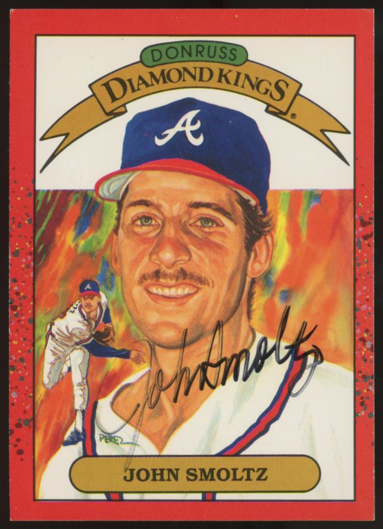1989 Donruss John Smoltz Diamond Kings Signed Autographed #8 JSA