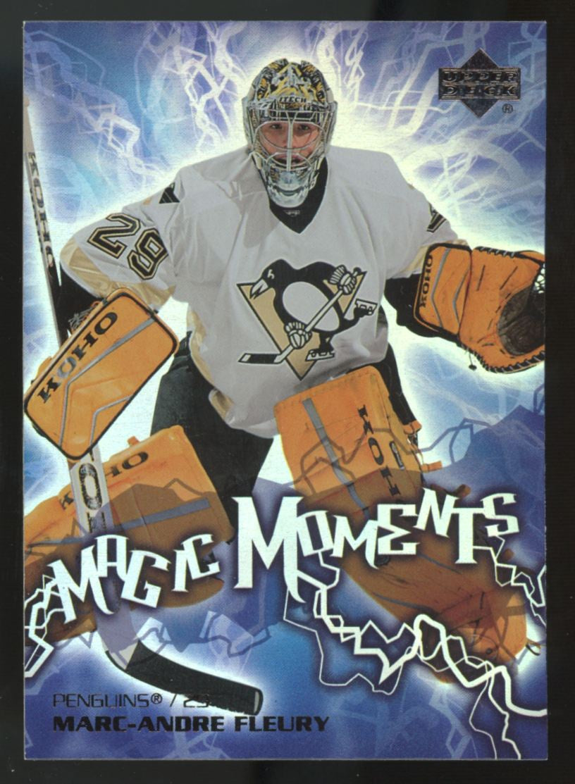 2003-04 Upper Deck Marc-Andre Fleury RC Magic Moments #MM-9