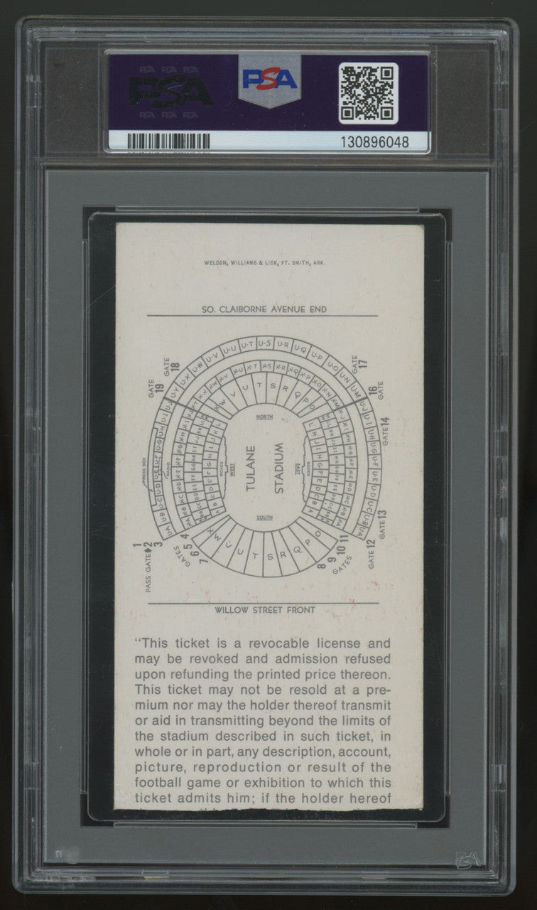 1972 Super Bowl VI Ticket Stub Cowboys Dolphins Staubach MVP PSA  Authentic *048