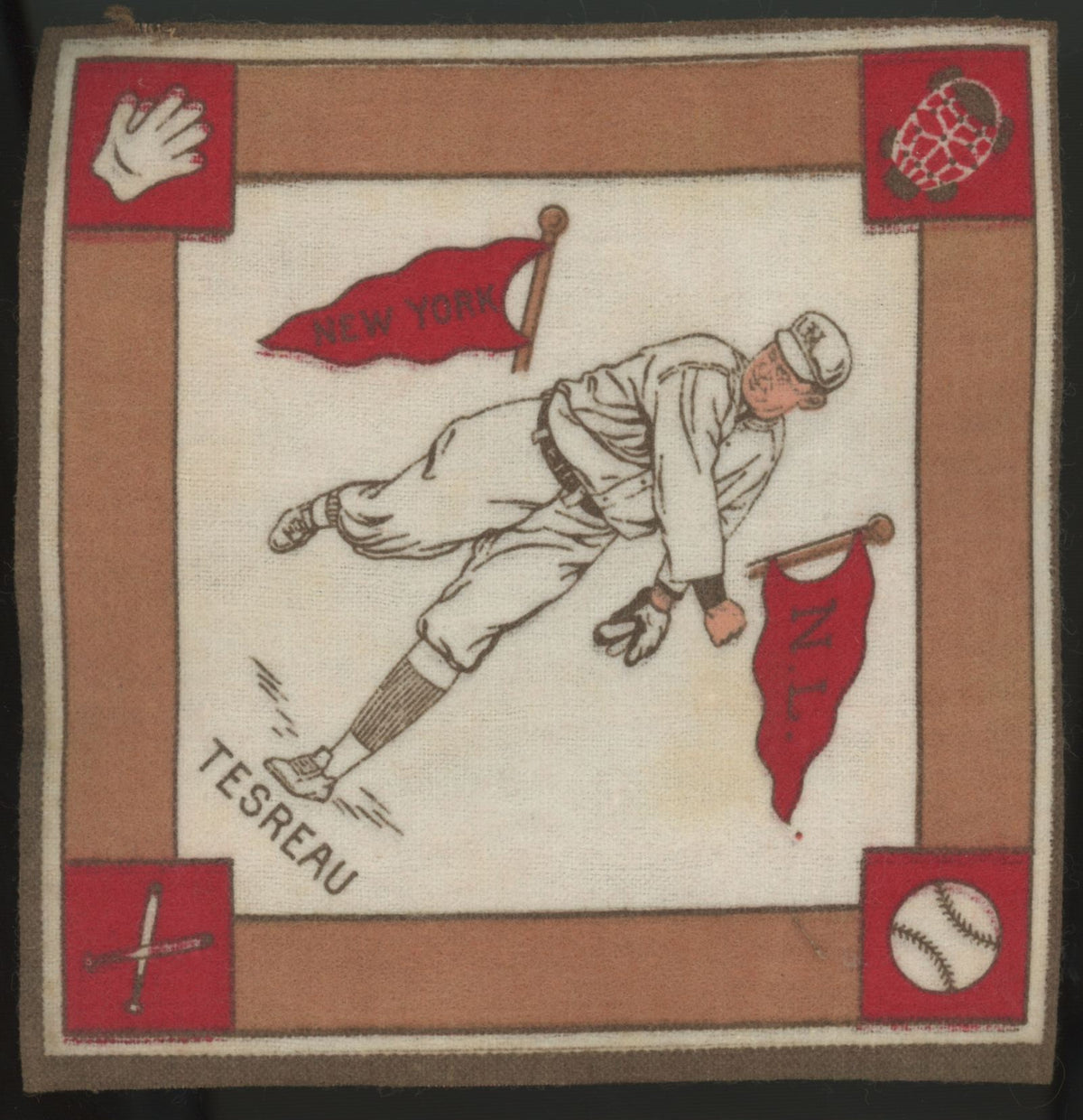 1914 B18 Jeff Tesreau Blanket VG