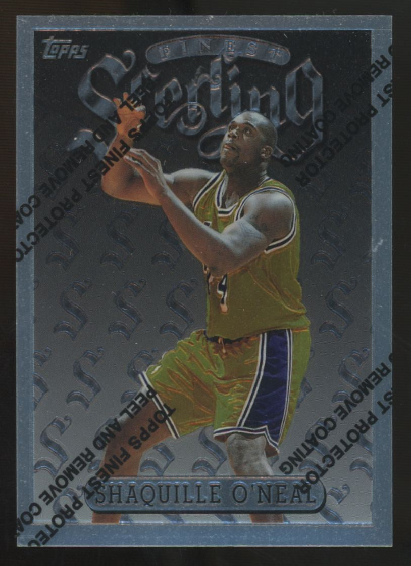 1996-97 Topps Finest Sterling Shaquille O'Neal Uncommon W/ Coating #289