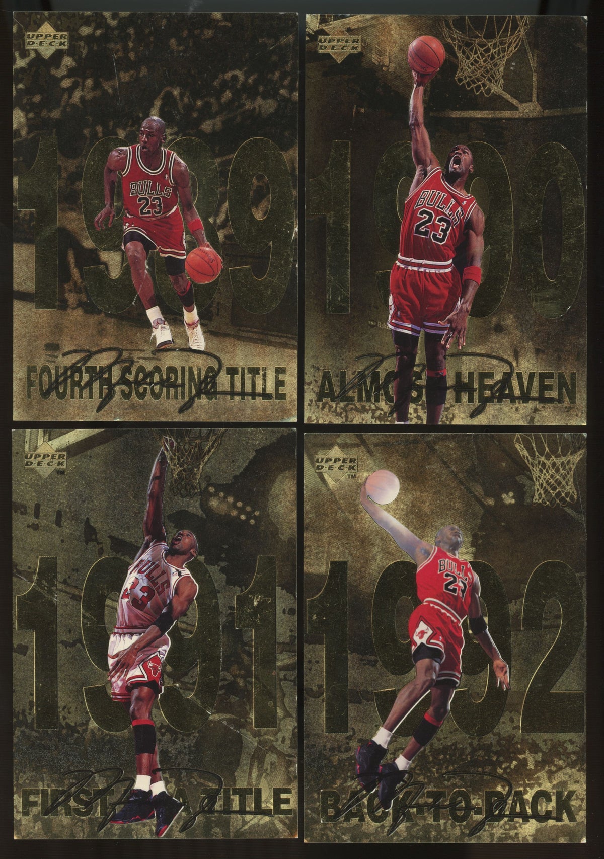 1997-98 Upper Deck Michael Jordan Gatorade Complete Set (12/12) Low Grade