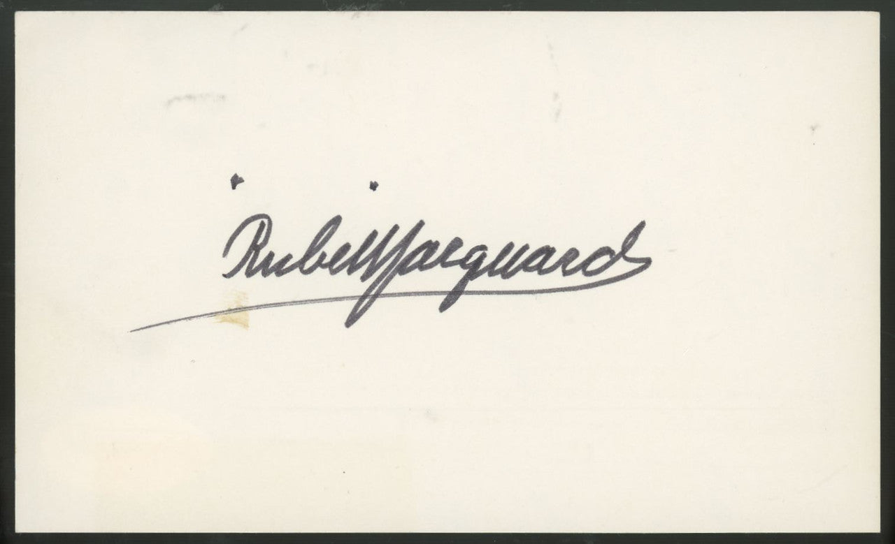Rube Marquard Signed Autographed Index Card JSA