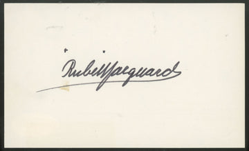 Rube Marquard Signed Autographed Index Card JSA