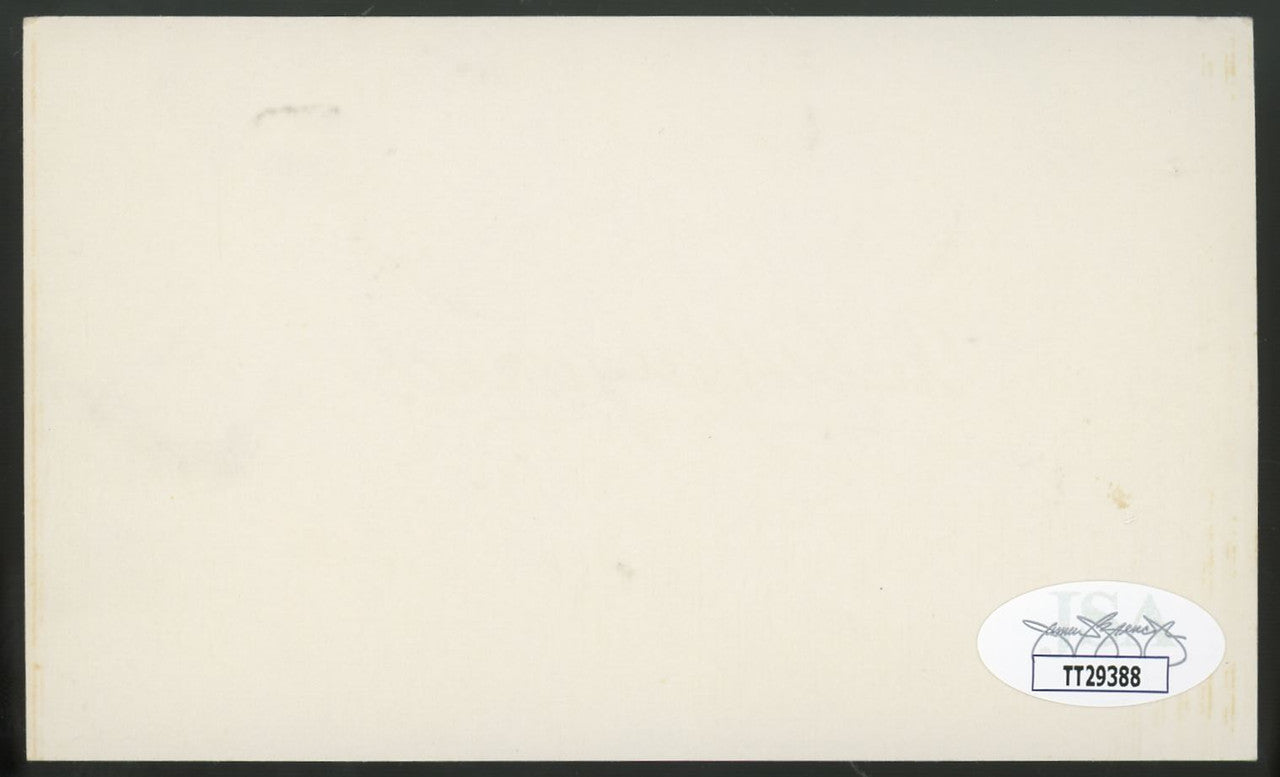 Rube Marquard Signed Autographed Index Card JSA