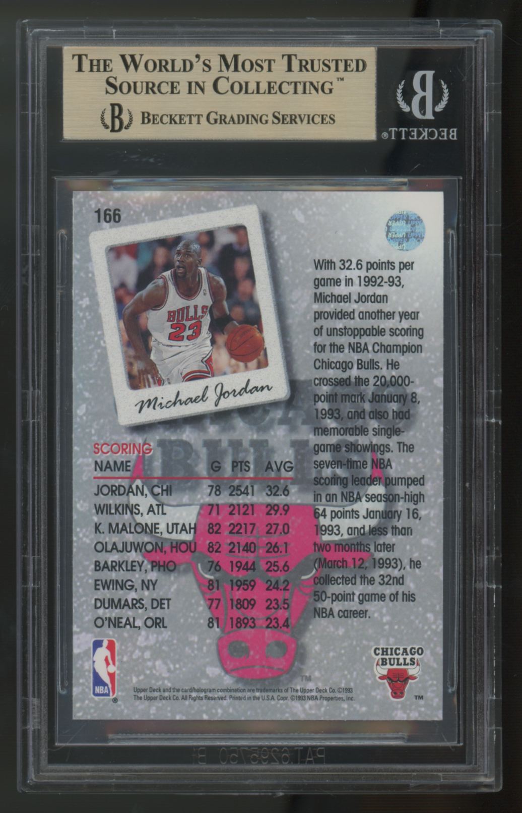 1993-94 Upper Deck Michael Jordan Season Leaders #166 BGS 9.5 *438