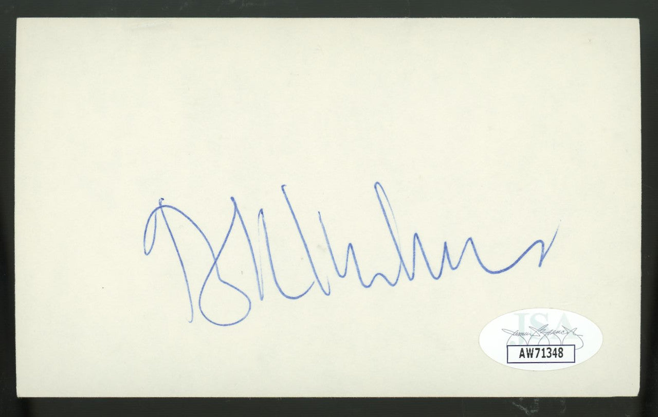 Bowie Kuhn Signed Autographed Index Card JSA