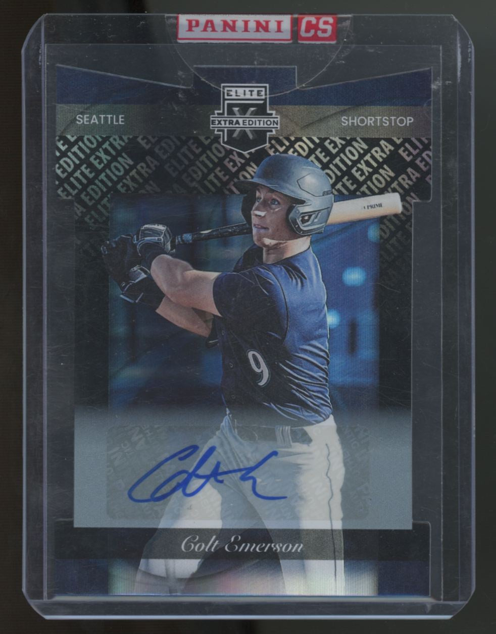 2023 Panini Elite Extra Edition Colt Emerson Prospect Die-Cut Auto /399