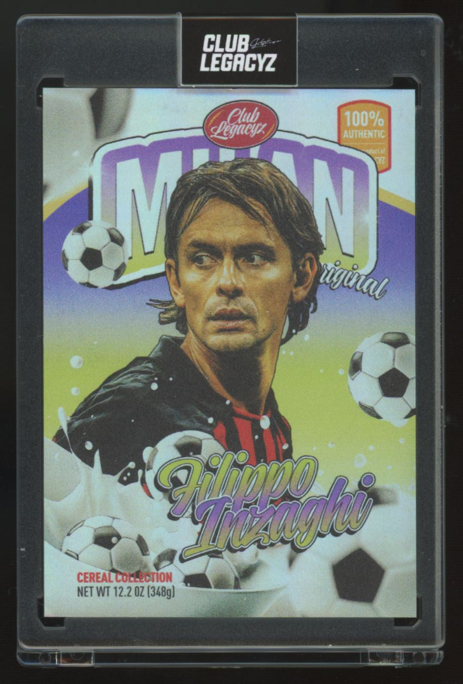 2025 Club Legacyz Filippo Inzaghi Cereal Box Lucky Bounce Prime /50