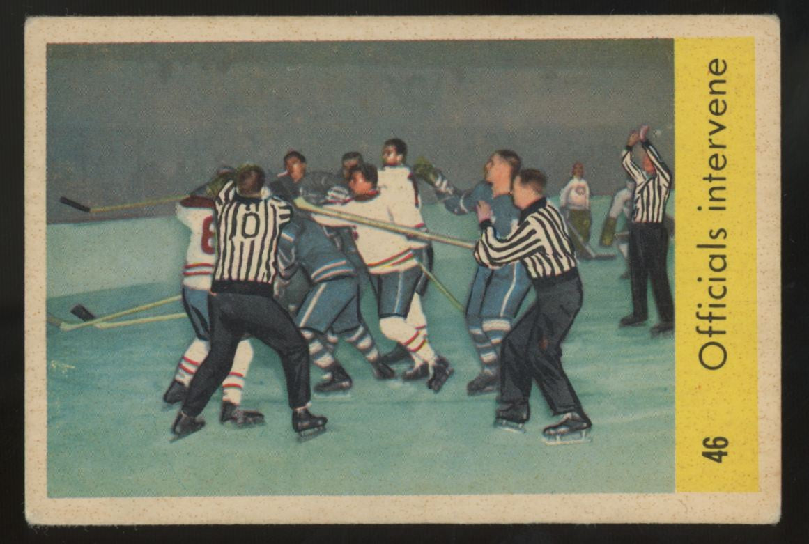 1959-60 Parkhurst Officials Intervene #46 VG-EX