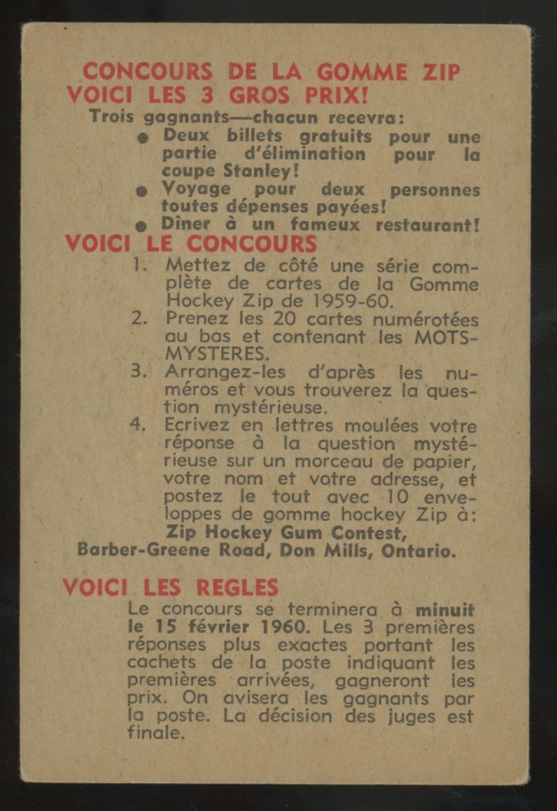 1959-60 Parkhurst Officials Intervene #46 VG-EX