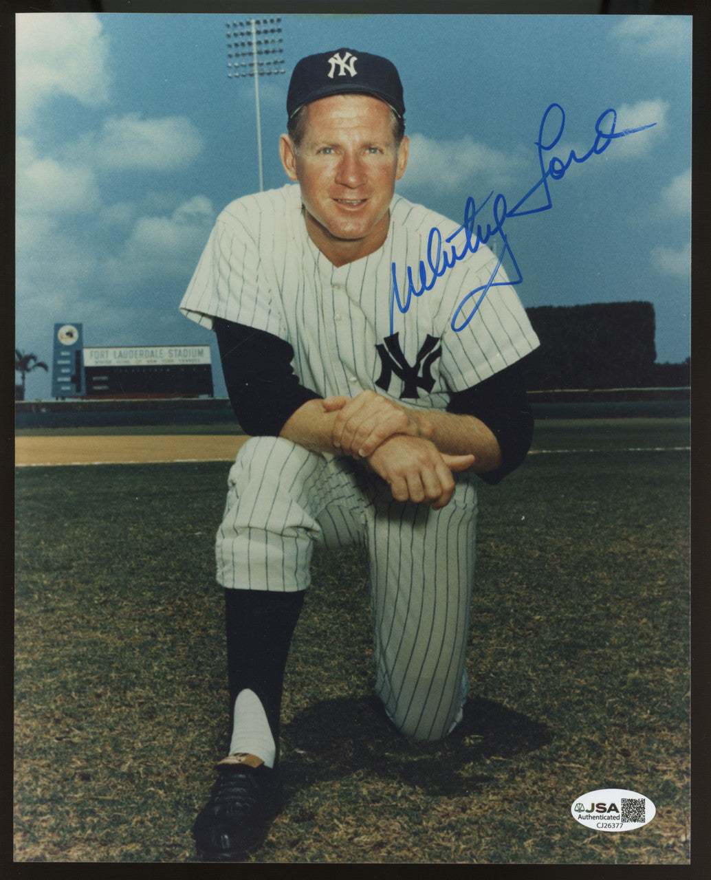 Whitey Ford Signed Autographed 8x10 Photo JSA *377