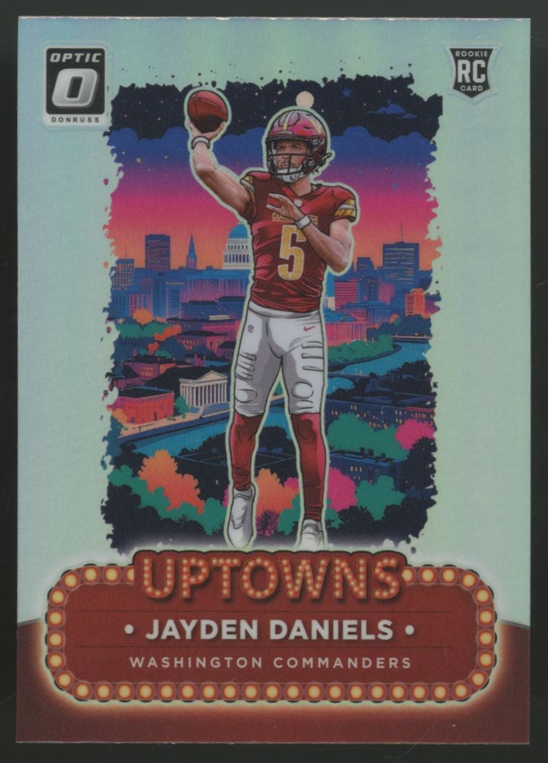 2024 Panini Donruss Optic Jayden Daniels RC Uptowns Prizm SSP #2 "A"