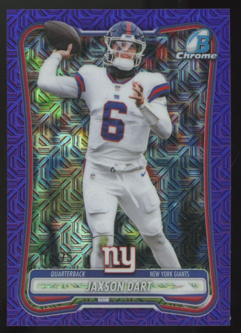 2026 Bowman Chrome Jaxson Dart Purple Mojo /75 BCV-77