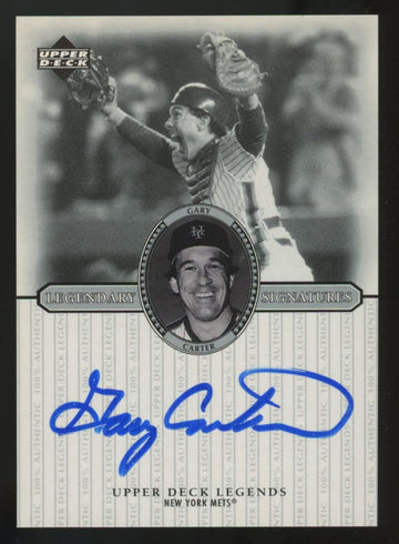 2000 Upper Deck Legends Gary Carter Legendary Signatures Auto #S-GC