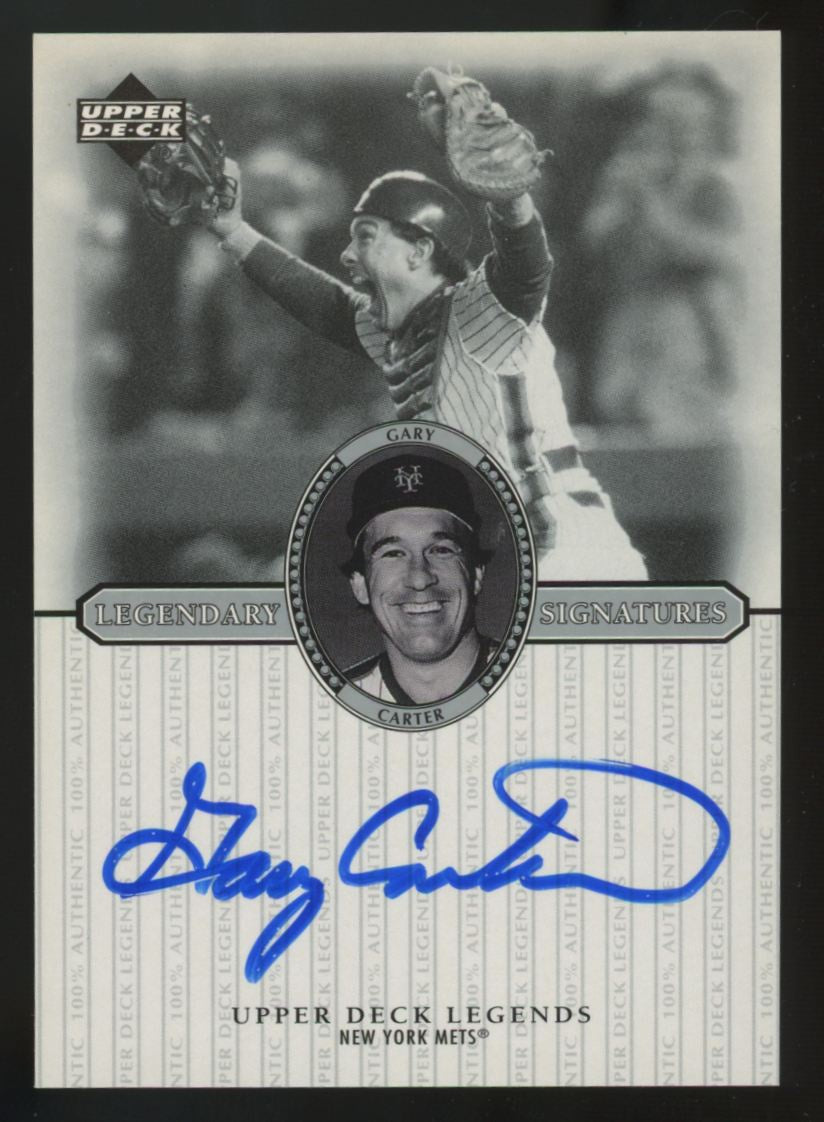 2000 Upper Deck Legends Gary Carter Legendary Signatures Auto #S-GC