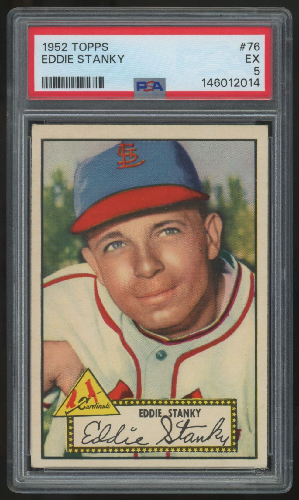 1952 Topps Eddie Stanky #76 PSA 5