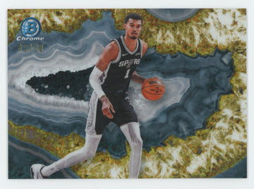 2025-26 Bowman Chrome Victor Wembanyama Gold Crystalized /50 #CNB-10
