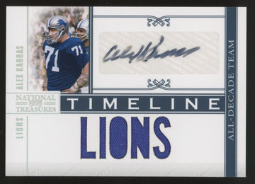 2011 National Treasures Alex Karras Timeline Patch Auto /25 #1 "B"