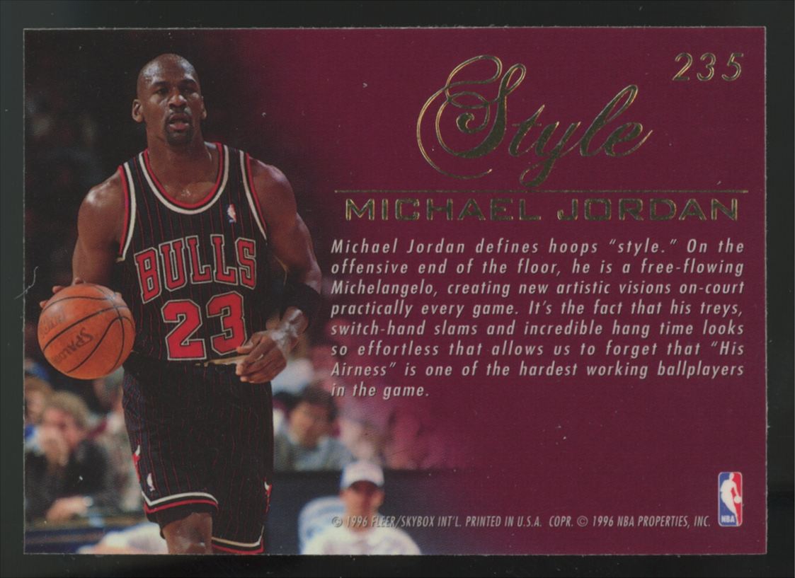1995-96 Flair Michael Jordan Style #235