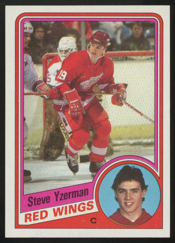 1984-85 Topps Steve Yzerman RC #49 NM "K"