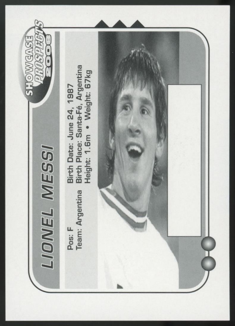 2006 Showcase Prospects Lionel Messi RC NM-MT "E"