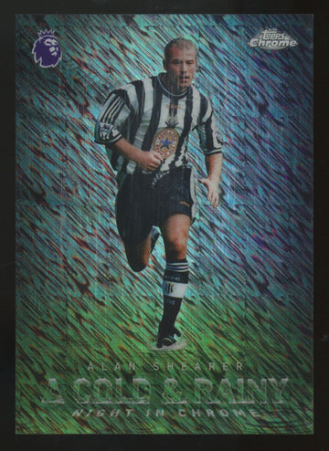 2026 Topps Chrome Premier League Alan Shearer A Cold & Rainy Night In Chrome