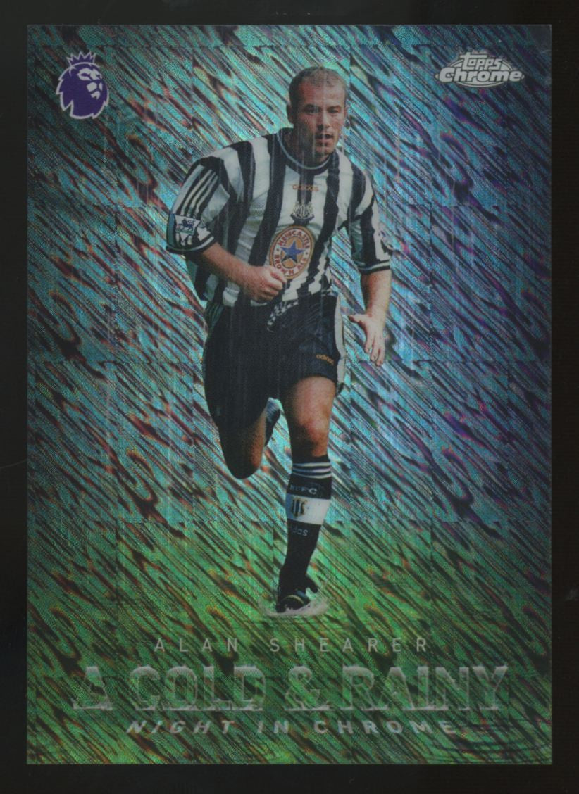 2026 Topps Chrome Premier League Alan Shearer A Cold & Rainy Night In Chrome