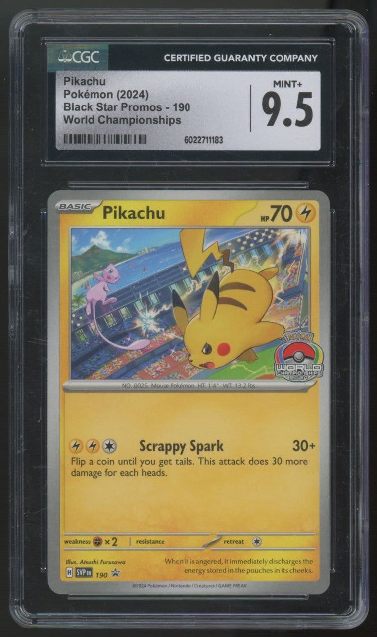 2024 Pokemon Pikachu World Championships Promo #19 CGC 9.5