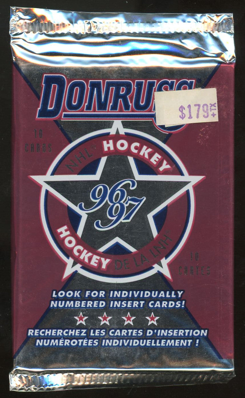 1996-97 Donruss Hockey Lot of 10 Sealed Packs + 2 1999-00 MVP Packs