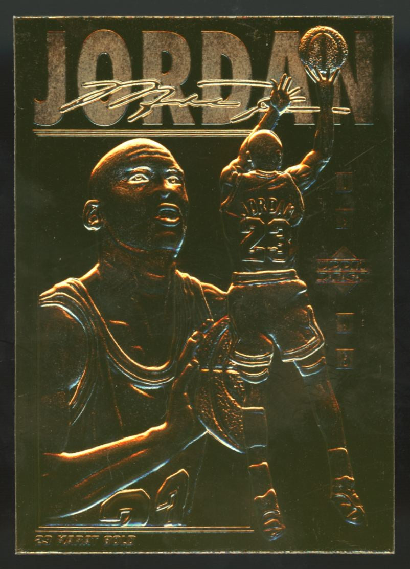 1995-96 Upper Deck Michael Jordan Basketball/Baseball Back 23 Karat Gold /25000
