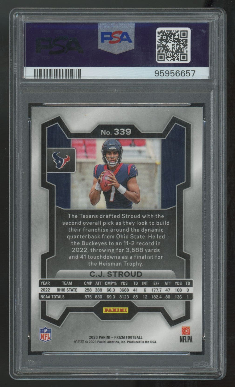 2023 Panini Prizm C.J. Stroud RC #339 PSA 9