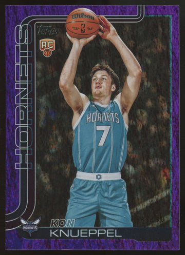 2025-26 Topps  Kon Knueppel RC Purple Holo Foil /250 #204