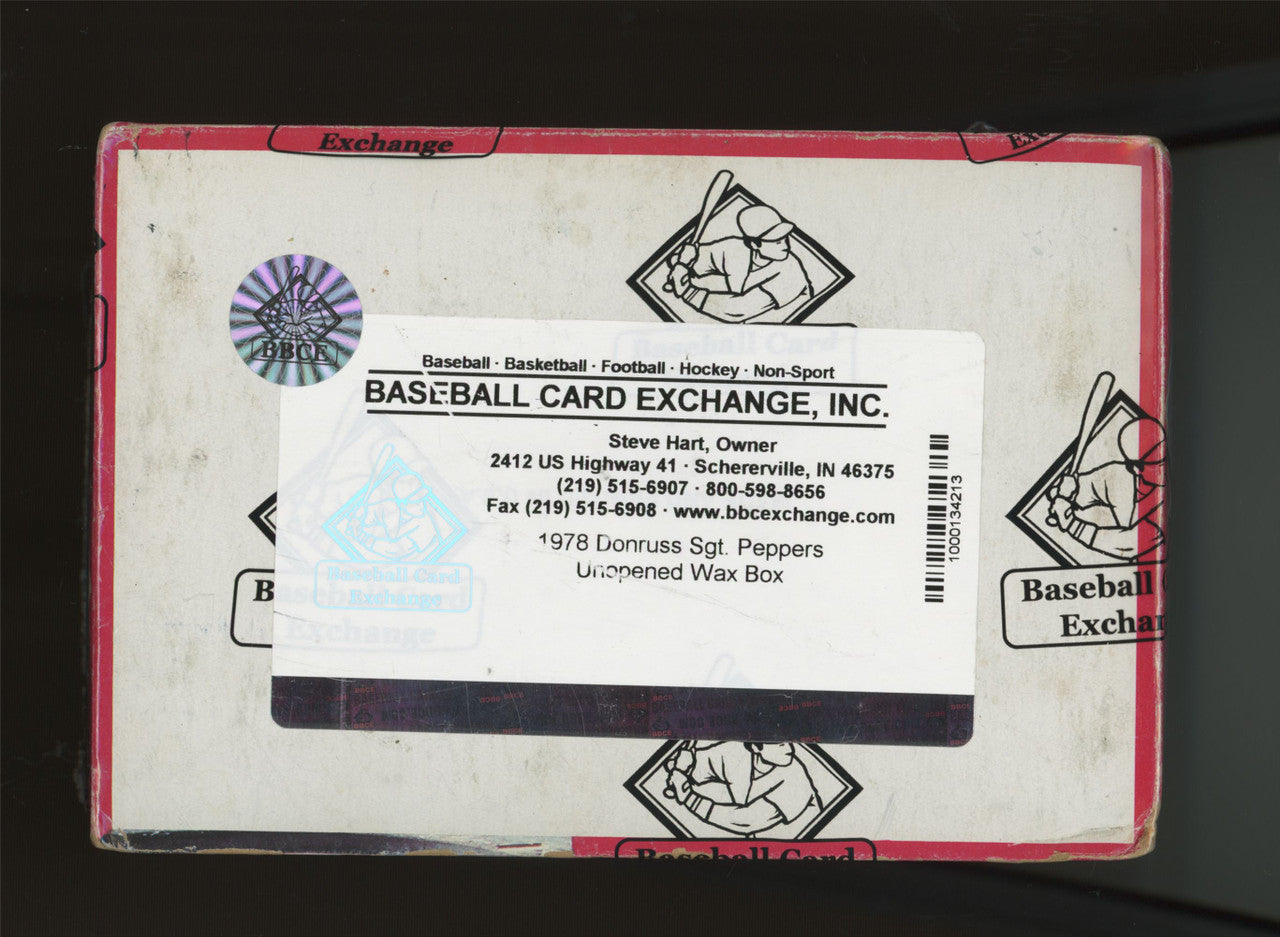 1978 Sgt. Pepper's Lonely Hearts Club Band Wax Box BBCE Wrapped and Sealed