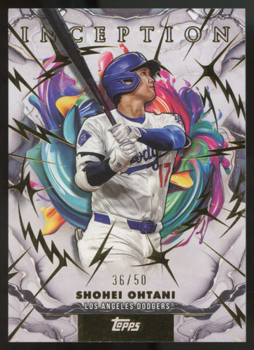 2025 Topps Inception Shohei Ohtani Gold Electricity /50 #69