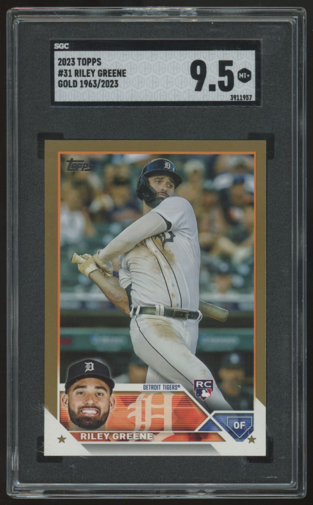 2023 Topps Riley Greene RC Gold /2023 #31 SGC 9.5