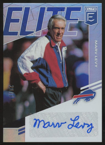 2021 Panini Donruss Elite Marv Levy Auto /99 #ES-18